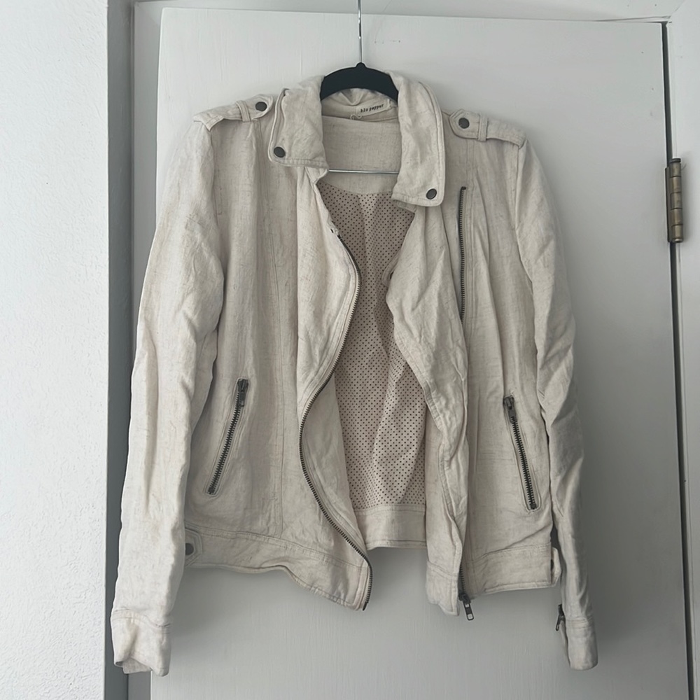 Blu Pepper - Linen Moro jacket